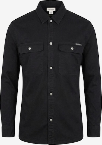 Calvin Klein Jeans Regular fit Button Up Shirt 'LV04RE103G' in Black: front