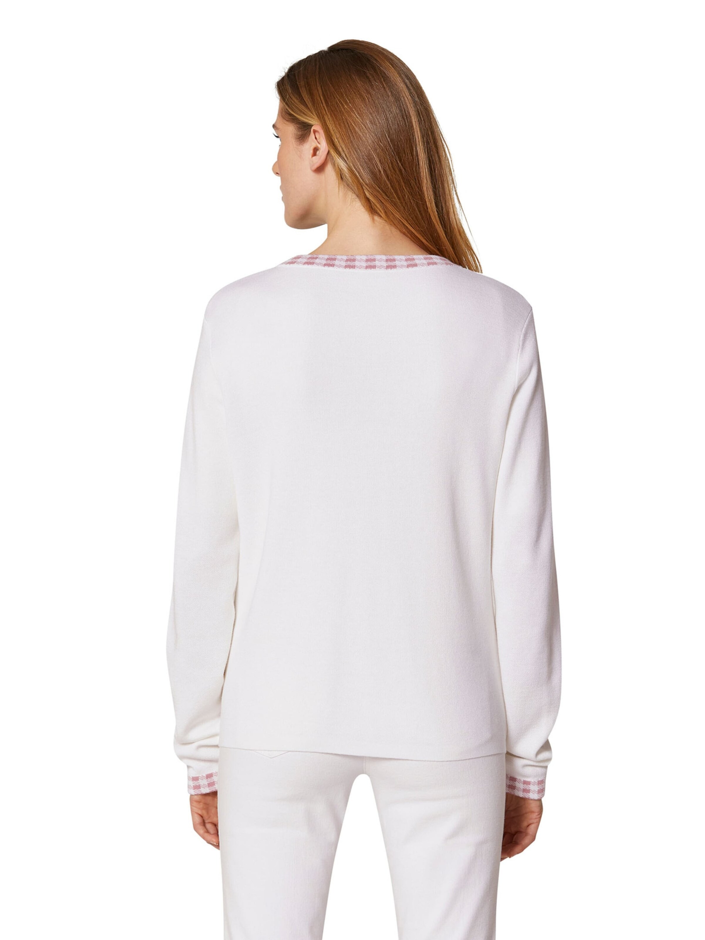 MADELEINE Gebreid vest in Wit