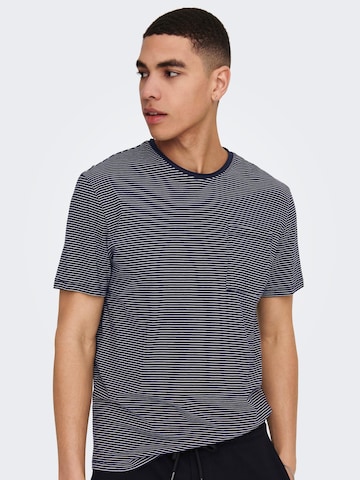 T-Shirt 'Bale' Only & Sons en bleu