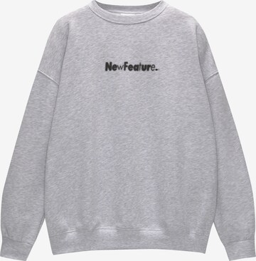 Pull&Bear Sweatshirt in Grijs: voorkant