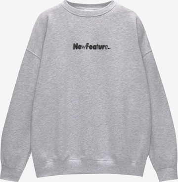 Pull&Bear Sweatshirt in Grey: front