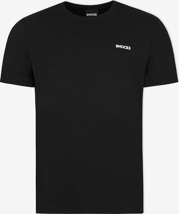 SNOCKS T-Shirt in Schwarz: predná strana