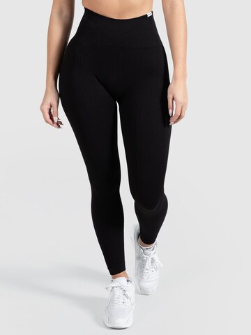 Smilodox Skinny Sportbroek in Zwart: voorkant