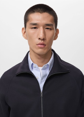 MANGO MAN Zip-Up Hoodie 'Joni' in Blue