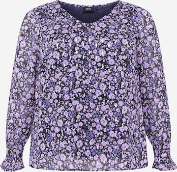 Zizzi Bluse 'OLIVIA' i blå: forside