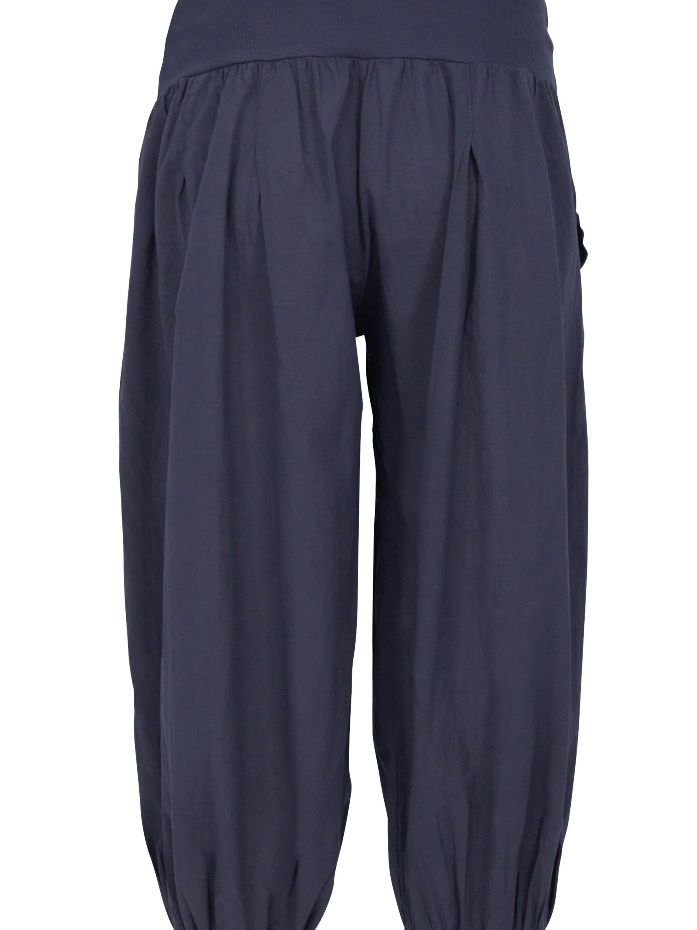 malito more than fashion Harem Pants in Blue: front