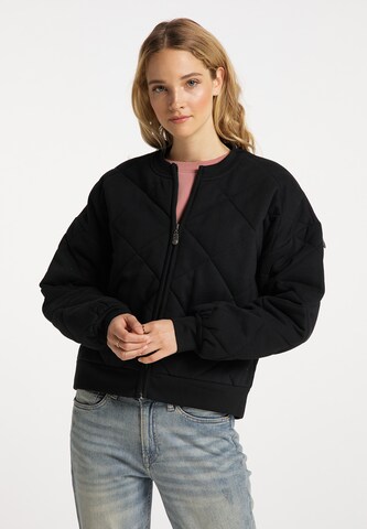 DreiMaster Vintage Sweatjacke in Schwarz: predná strana