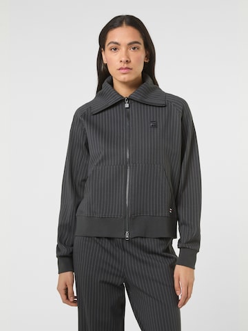 FILA - Sudadera 'BELLARIVA relaxed pinstriped high collar jacket' en gris: frente