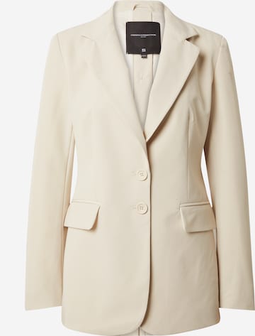 Blazer 'EVERLY' FRENCH CONNECTION en beige : devant