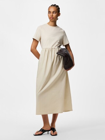 PIECES Jurk 'Mikka' in Beige