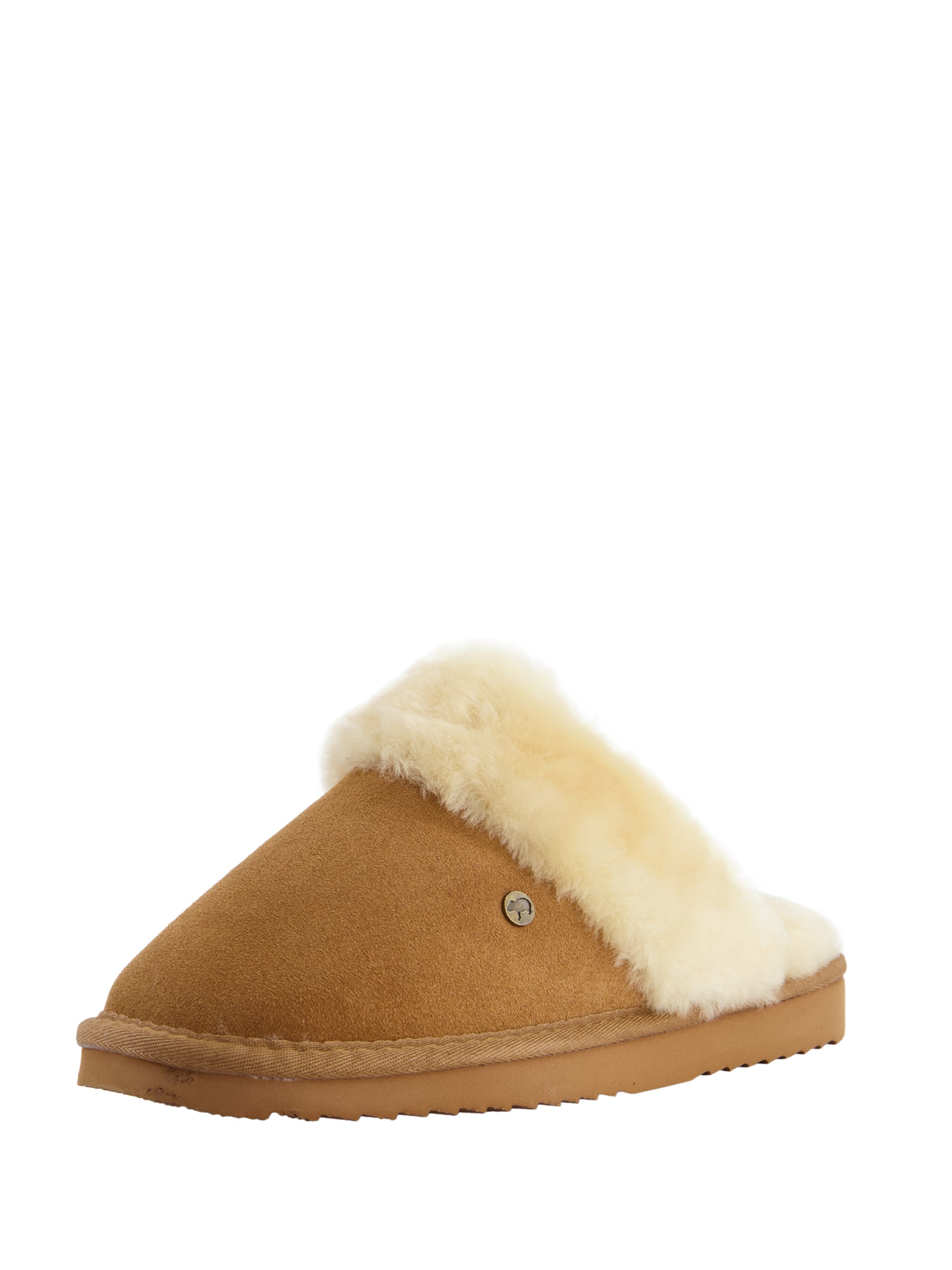 Warmbat Pantofle 'Flurry' – hnědá: přední strana