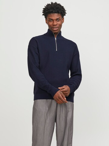 JACK & JONES Sweater 'SPRING' in Blue: front