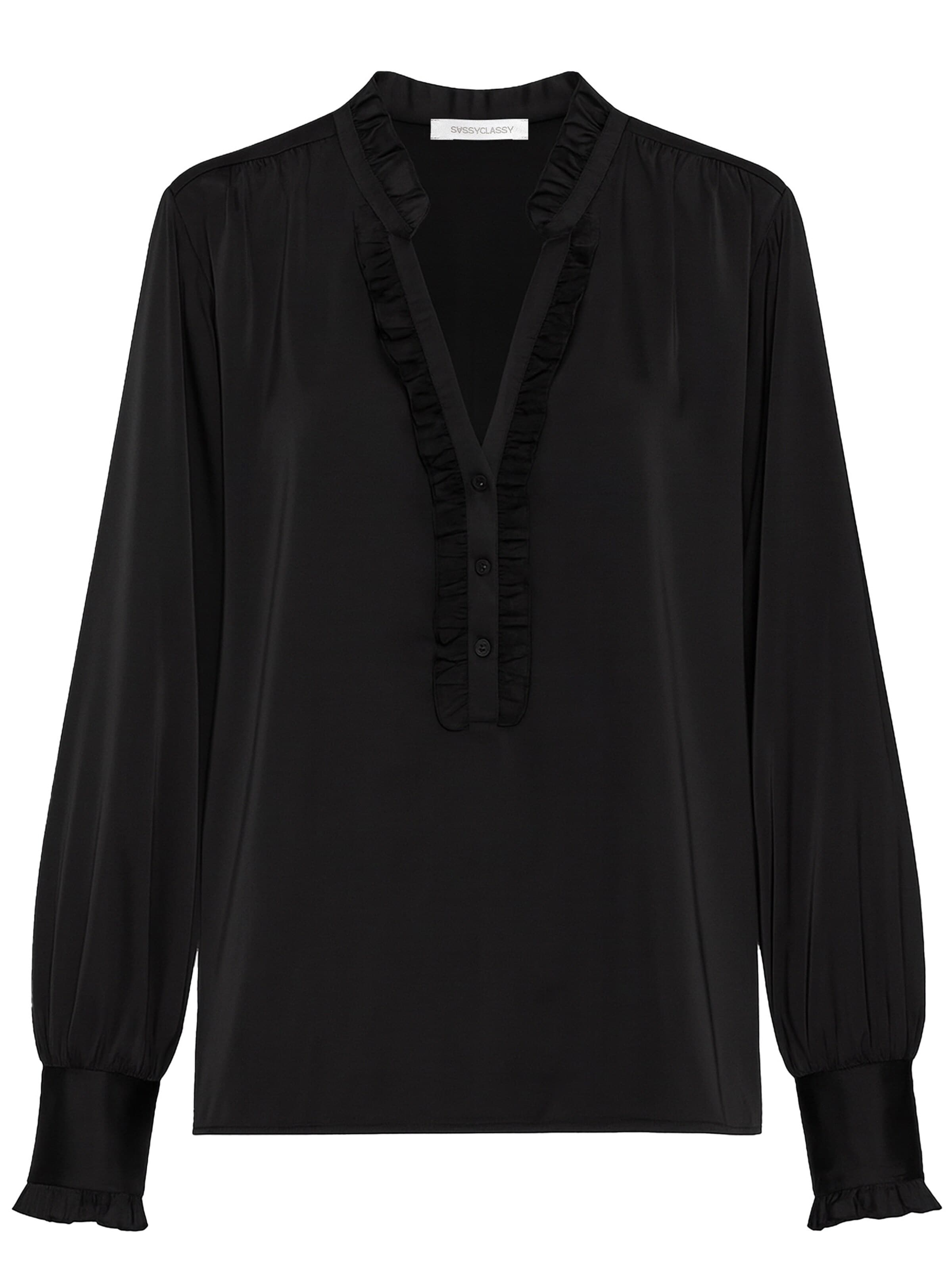SASSYCLASSY Blouse in Black: front