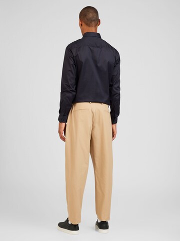 TOPMAN Обычный Брюки со складками в Бежевый