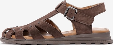 Sandales Derimod en marron : devant