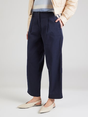 BOSS Baggy Kalhoty se sklady v pase 'Taquina' – modrá: přední strana