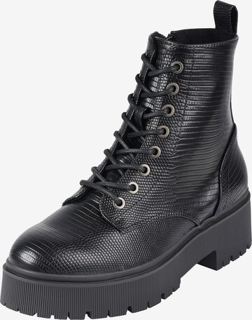 BULLBOXER - Botines con cordones en negro: frente