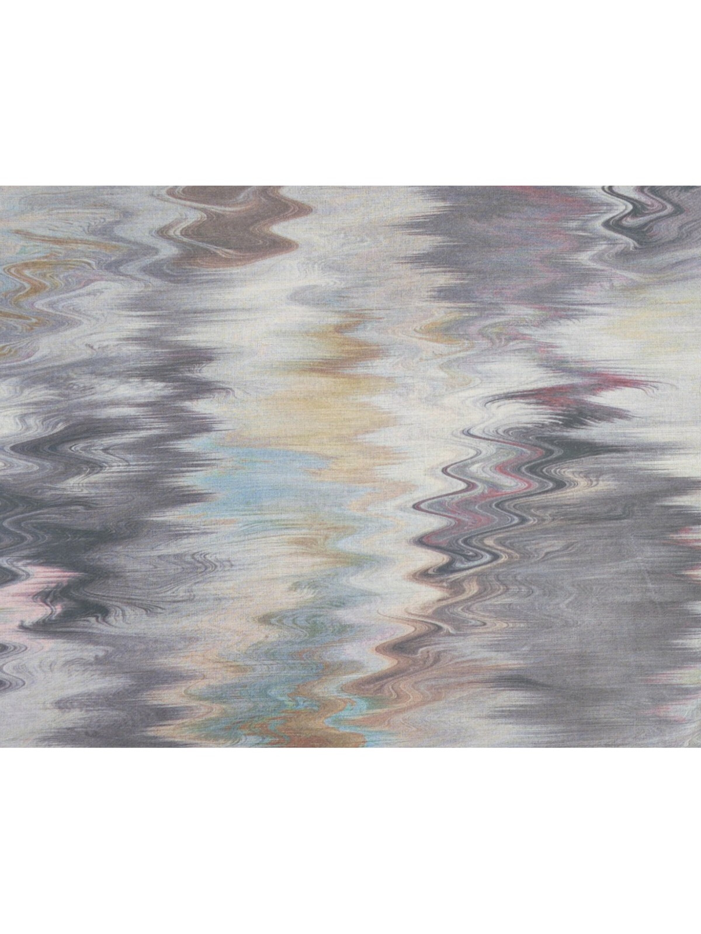 styleBREAKER Schal 'Loop Schal mit Aquarell Wellenmuster'‌‌‌ in Schwarz