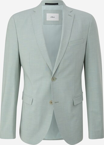 Coupe slim Veste de costume 'Pure' s.Oliver BLACK LABEL en vert : devant