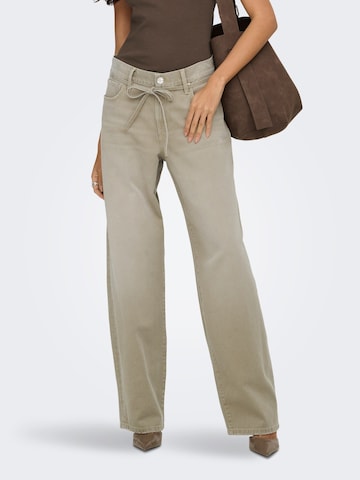 ONLY - Loosefit Vaquero 'GIANNA' en verde: frente
