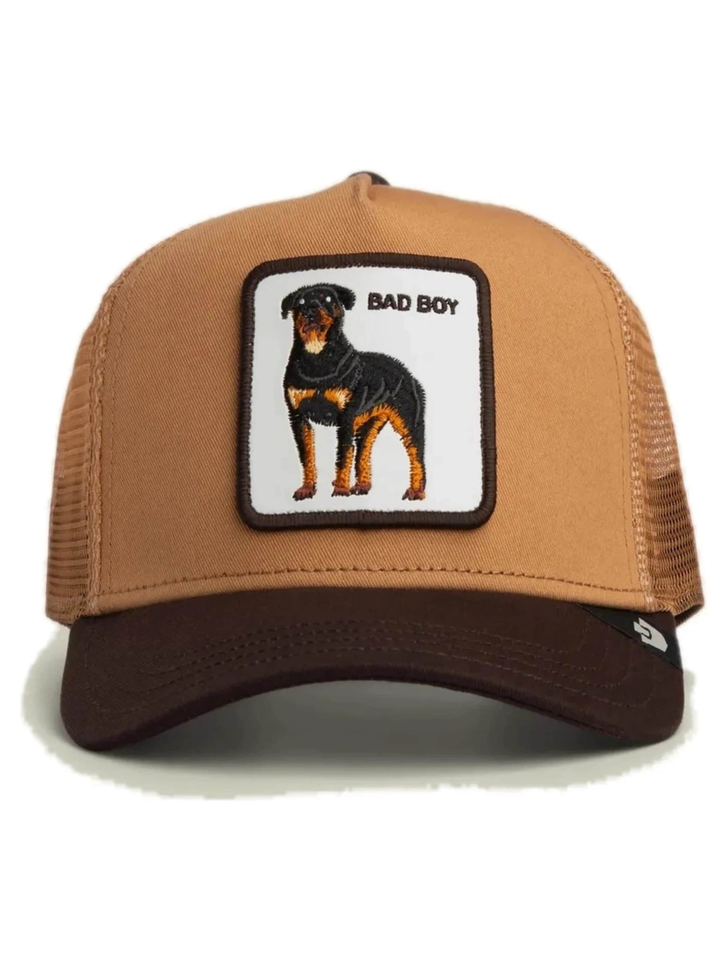 Casquette 'Gorra goorin tostada rottweiller bad boy hea02 trucker cap' GOORIN Bros. en beige : devant