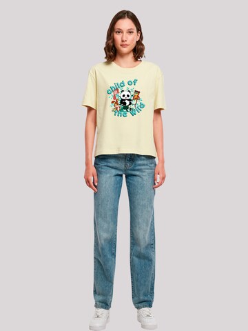 F4NT4STIC Oversized shirt 'Tao Tao Child Of The Wild' in Yellow