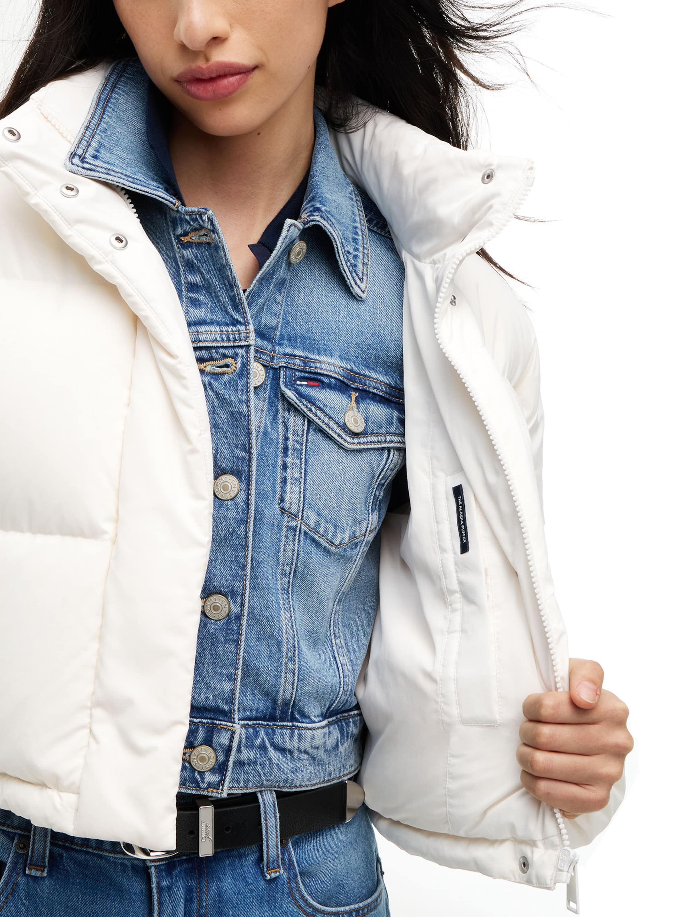 Tommy Jeans - Chaqueta de invierno 'ALASKA' en blanco