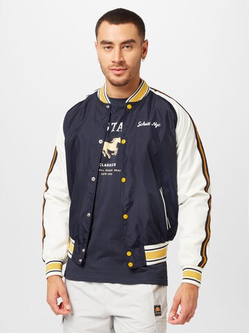 Schott NYC Between-Season Jacket 'Guardians' in Blue: front