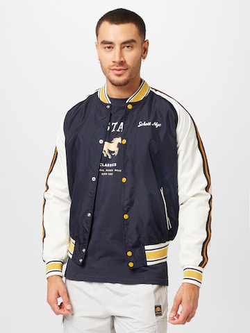 Schott NYC Between-Season Jacket 'Guardians' in Blue: front