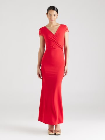 WAL G. Βραδινό φόρεμα σε κόκκινο: μπροστά