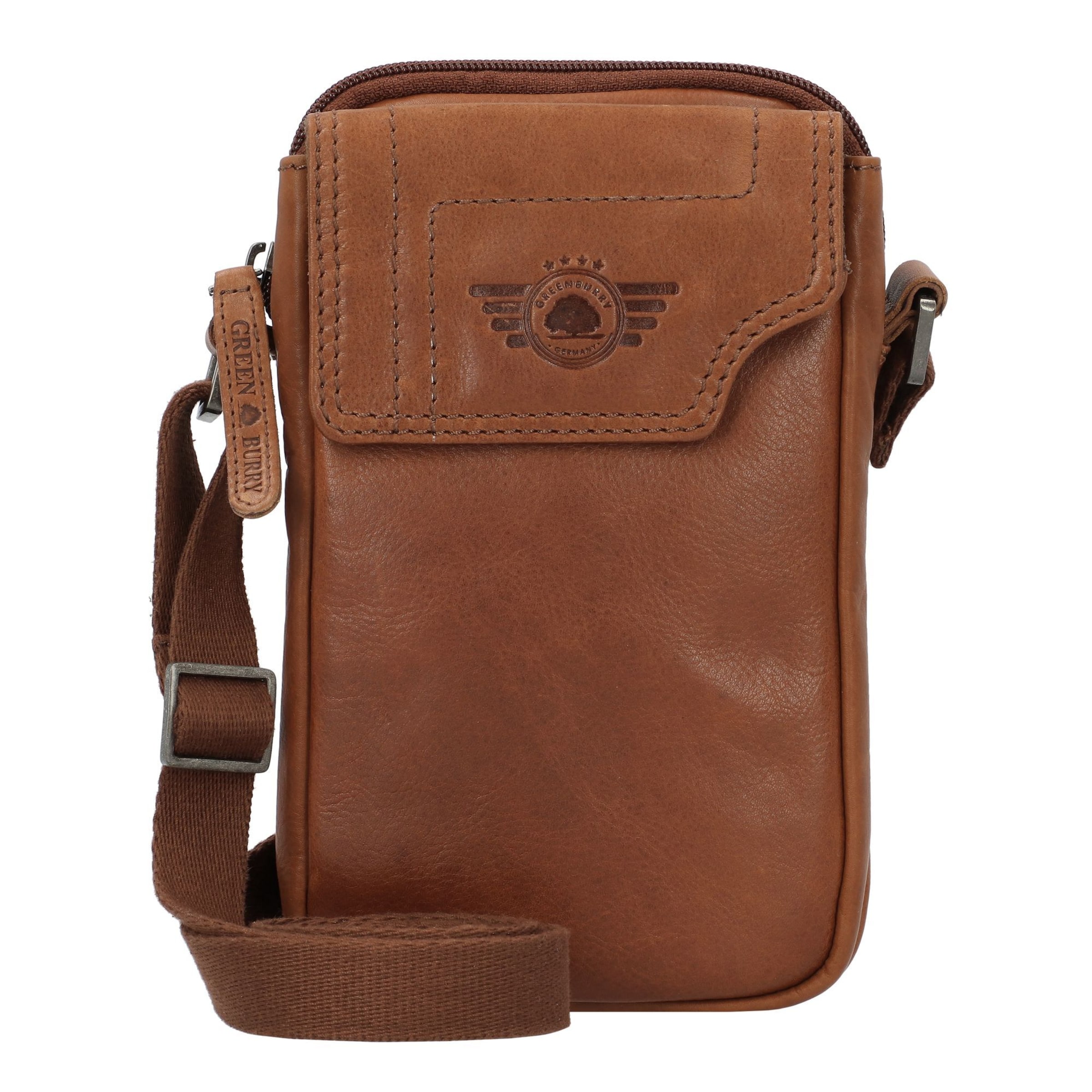 GREENBURRY Schoudertas in Bruin: voorkant