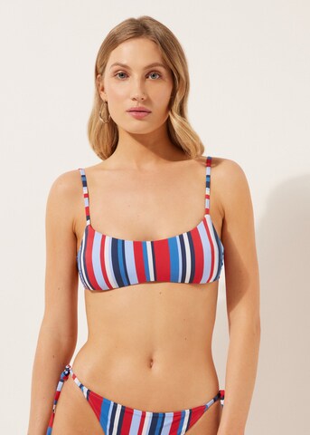 CALZEDONIA Bralette Bikini Top 'Nautical Stripes' in Mixed colors: front