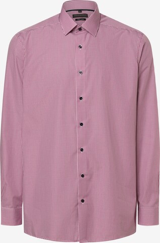 Coupe regular Chemise Finshley & Harding en rose : devant