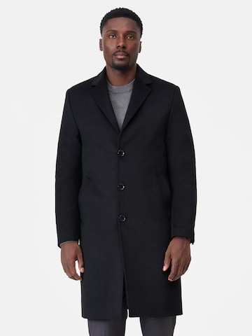 Manteau mi-saison RICANO en noir : devant
