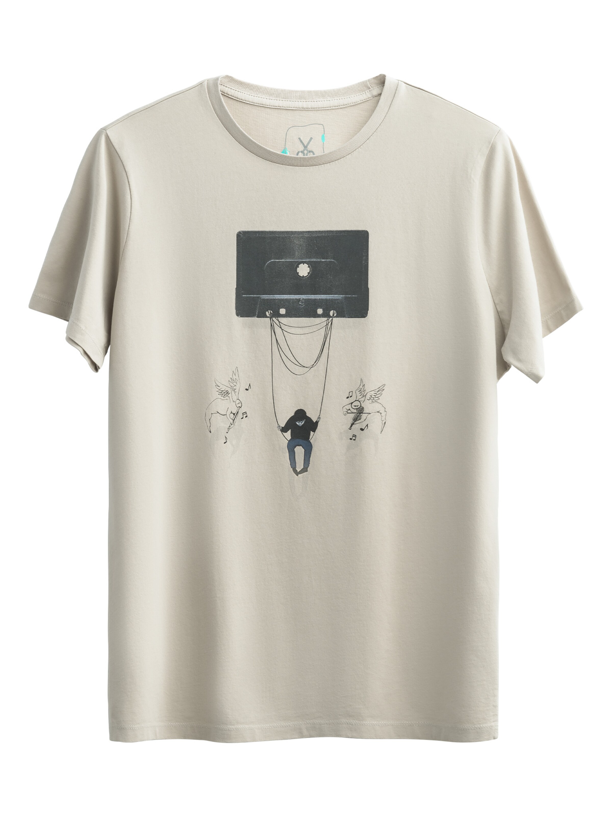 T-Shirt 'Tekbant' Kaft en beige : devant