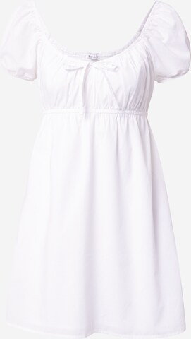 Robe HOLLISTER en blanc : devant