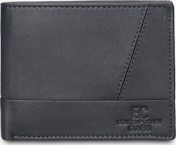 Portamonete 'Portafoglio uomo vera pelle blu - Erebor Prime minimalista' di Coveri Collection in blu: frontale