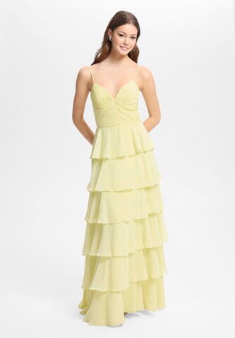 HEY KYLA Evening Dress in Yellow: front