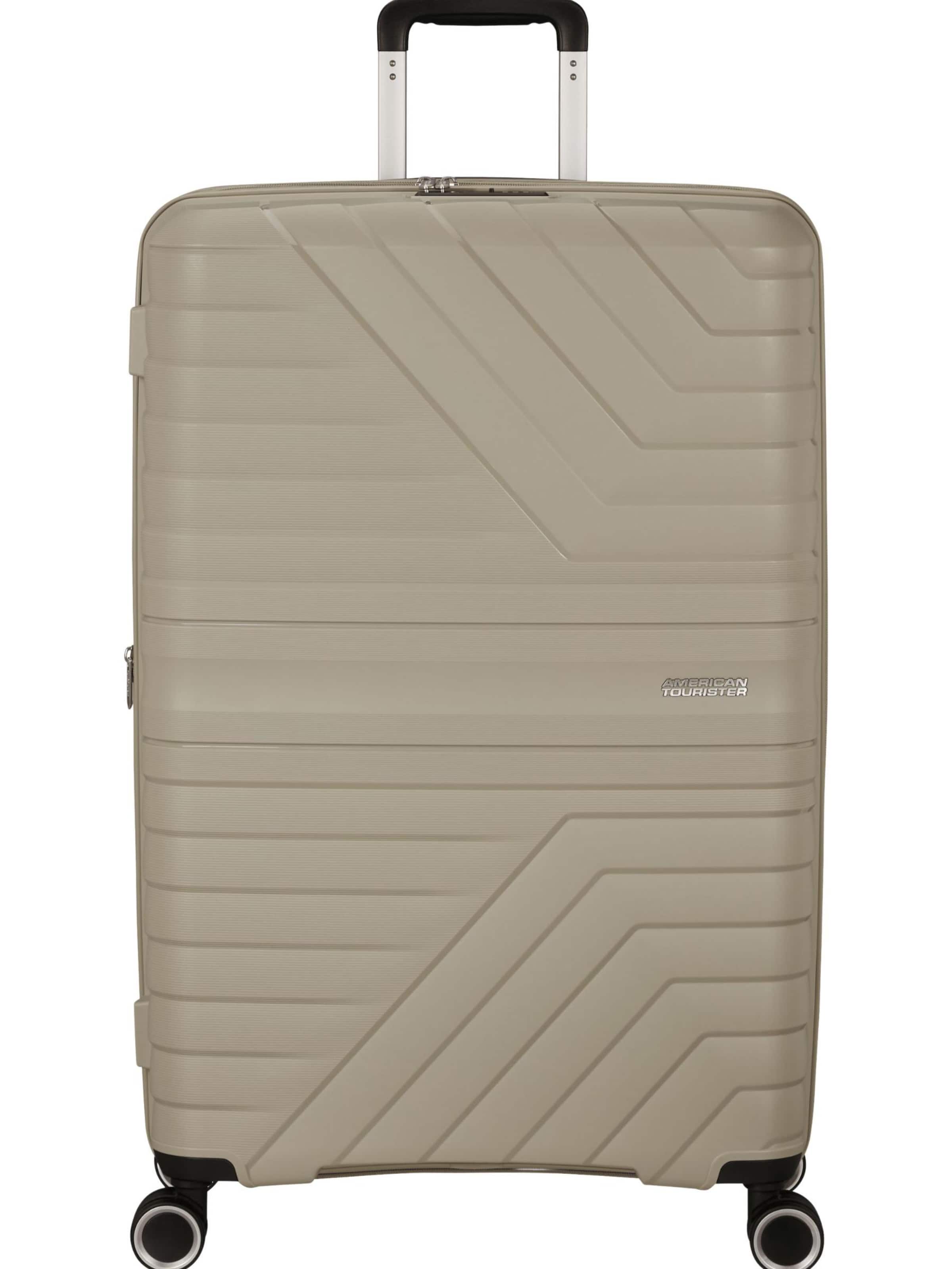 Trolley 'FLYTWIST SPINNER 78/29 TSA EXP' di American Tourister in beige: frontale