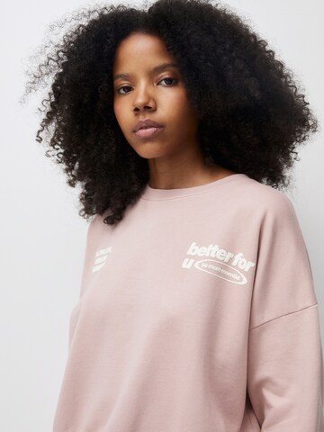 Pull&Bear Sweatshirt in Roze