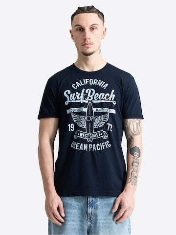 Ocean Pacific Футболка 'Bommie' в Синий: спереди