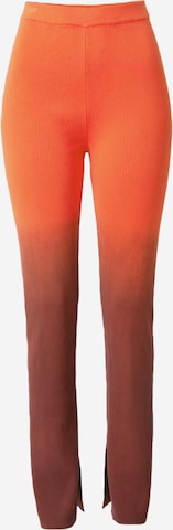 Coupe slim Pantalon 'Hope' Hosbjerg en orange : devant