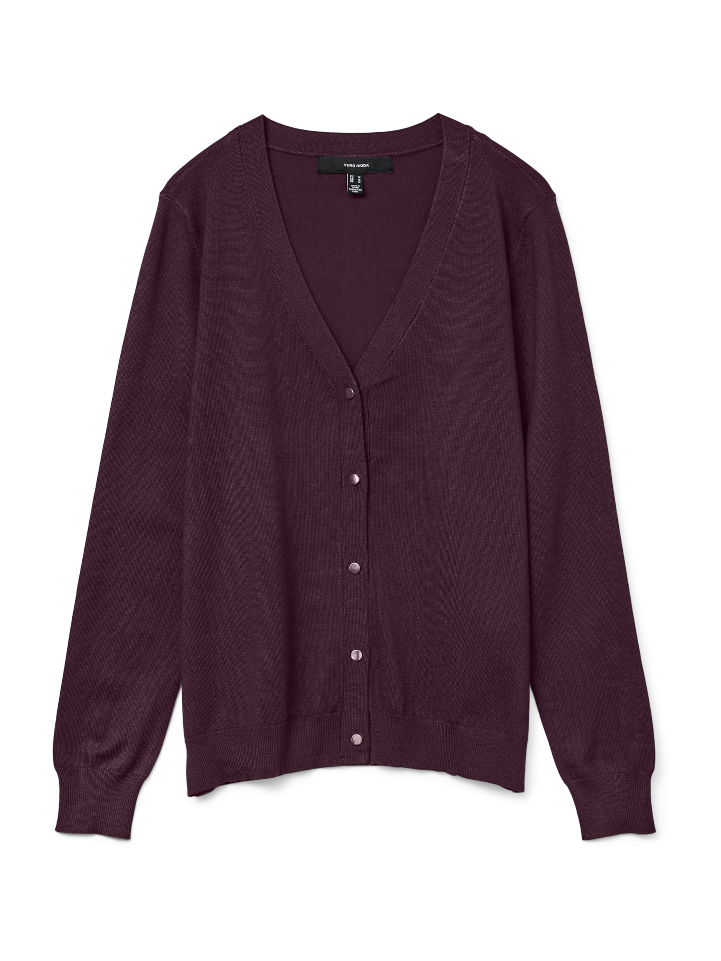 Cardigan 'VMSILJE' VERO MODA en rouge : devant
