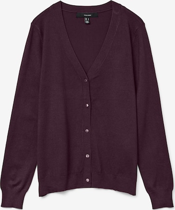 Cardigan 'VMSILJE' VERO MODA en rouge : devant