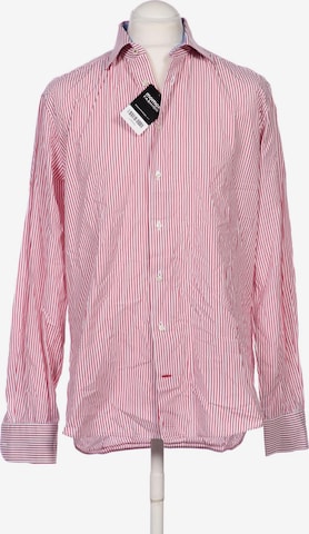 Tommy Hilfiger Tailored Button Up Shirt in L in Red: front