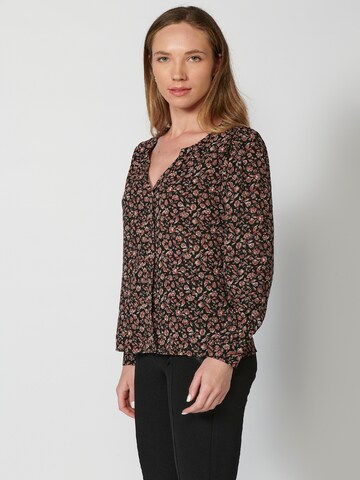 KOROSHI Bluse in Braun