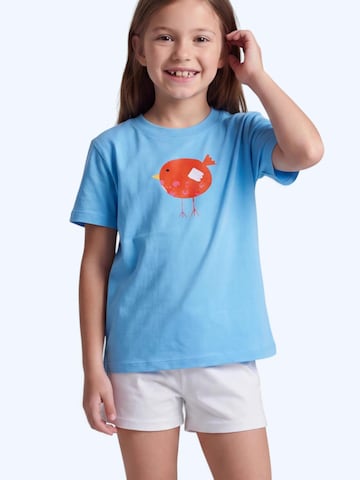 MelaDi Shirt 'Roter Vogel' in Blue