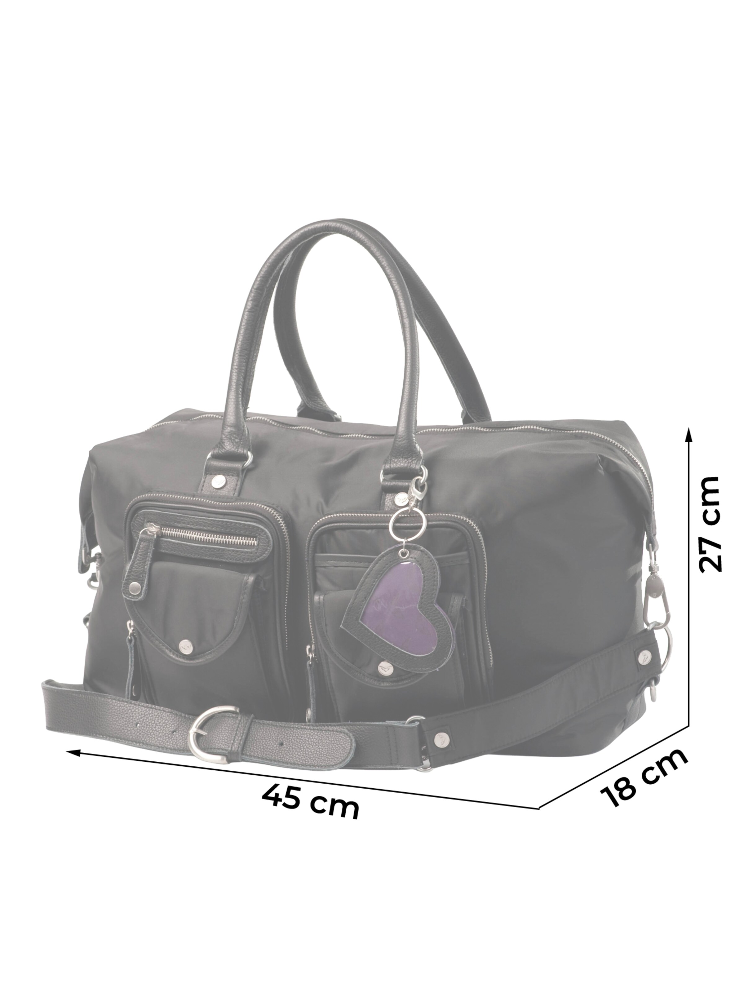 petit amour Prebaľovacia taška 'Lissy' - Čierna