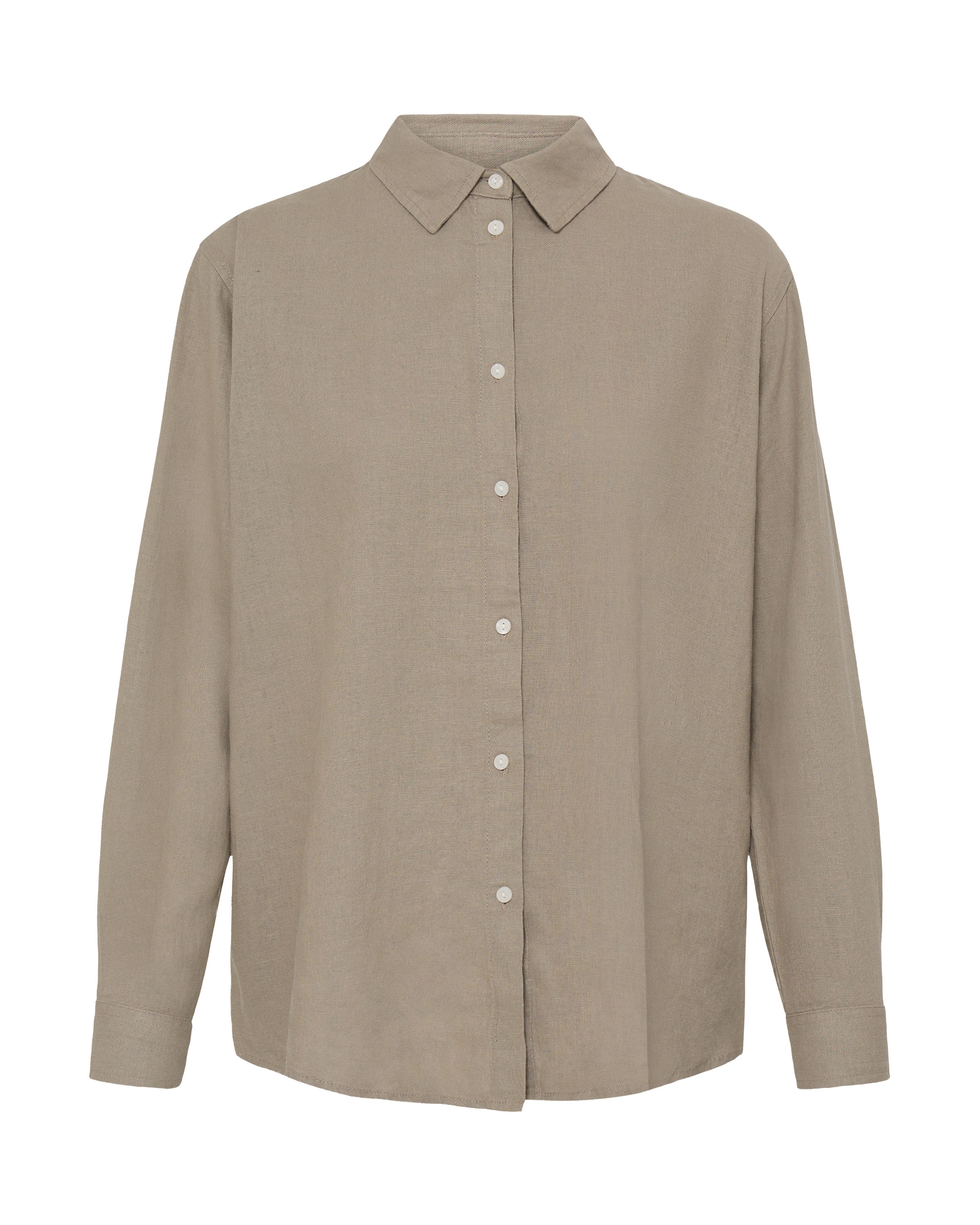 ICHI - Blusa 'LINNO' em bege: frente