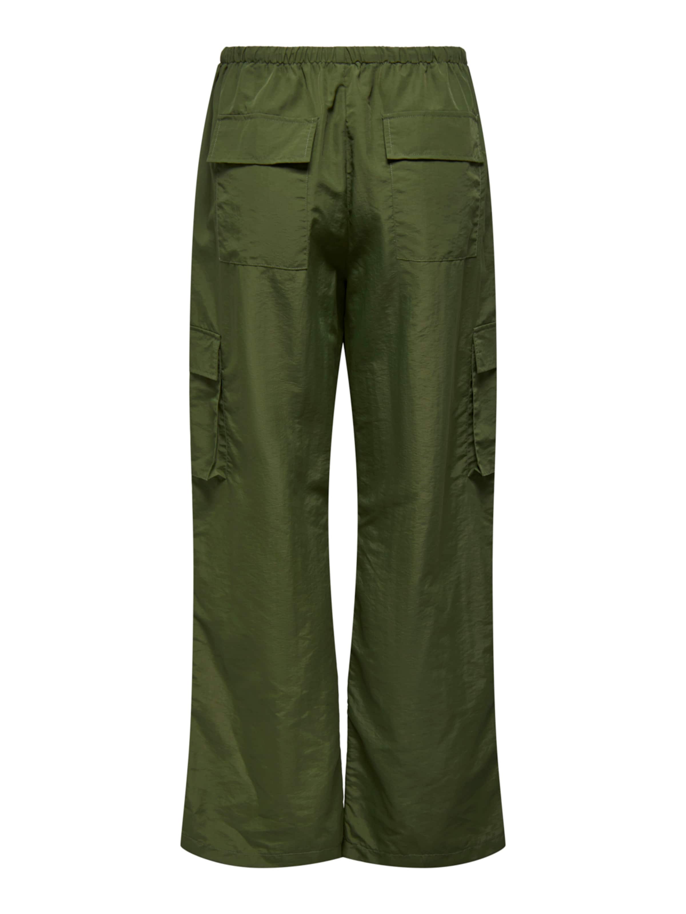 Wide leg Pantaloni cargo 'HUNGER' di ONLY in verde
